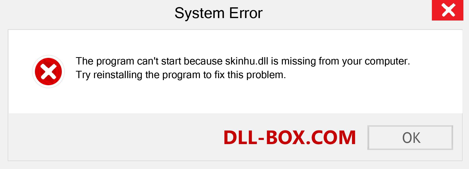  skinhu.dll file is missing?. Download for Windows 7, 8, 10 - Fix  skinhu dll Missing Error on Windows, photos, images